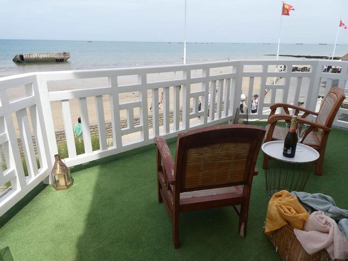 Appartement De Standing - Avec Terrasse Et Vue Mer Arromanches-les-Bains Exteriör bild